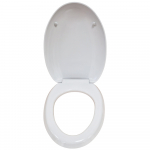 Azzurra Clas 56 Soft Close Toilet Seat & Cover White CLA1800/F