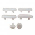 Choice 8mm Toilet Seat & Cover Buffer Set White 04015100-H8-53