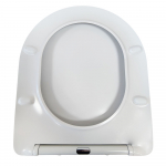 Kartell K-VIT Superslim D Sandwich Soft Close Quick Release Toilet Seat & Cover Gloss White SEA104D