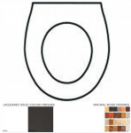 Perrin & Rowe Traditional WM Solid Wood Replacement Toilet Seat & Cover BB.PER.TRA.WM