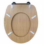 EuroShowers MDF Standard Close Toilet Seat & Cover Antique Pine 82987