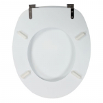 Celmac Woody Standard Close Toilet Seat & Cover With Stainless Steel Hinges White 21230004