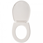 Celmac Neon Standard Close Toilet Seat & Cover With Plastic Bottom Fix Hinge White 20120453