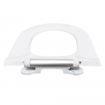Pressalit Projecta D Solid Pro Polygiene Soft Close Toilet Seat Without Cover White 1007011-DG4925