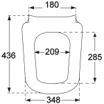Villeroy & Boch Joyce Soft Close Quick Release Toilet Seat & Cover White 9M52S101