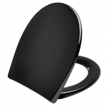 Pressalit Scandinavia Plus Soft Close With Lift Off Bottom Fixing Toilet Seat & Cover Black 758001-D05999