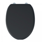 Imex Ceramics Wyndham Soft Close Toilet Seat & Cover Black S10142-BLACK
