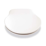 Pressalit Raja 410 Soft Close With Lift Off Bottom Fixing Toilet Seat & Cover White 410000-BL5999