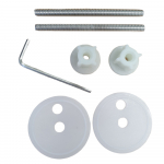Bemis YM004-SB Slow Close Replacement Toilet Seat Hinge Set HG7501997-Chrome