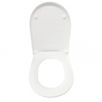 Roca The Gap Round Soft Closing Toilet Seat & Cover White A801D12001