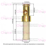 Galassia SA02 Soft Close Toilet Seat Hinge Barrell Set Gold 8977BARRELLSGOLD