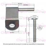 Gala Loa Standard Close Toilet Seat Hinge Set (Post 2007) 5381300