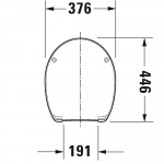 Duravit Duraplus Standard Close Toilet Seat & Cover White 0064200000