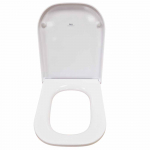 Roca The Gap Square Compact Standard Close Toilet Seat & Cover White 801730002