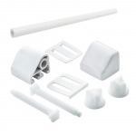 Celmac Sonata Standard Close Toilet Seat & Cover With Bottom Fixing Plastic Hinge White SSO11WH