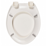 Celmac Sapphire Standard Close Toilet Seat & Cover With Bottom Fix Plastic Hinge White SSP11WH