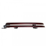Croydex Mahogany Effect Standard Close Solid Wood Toilet Seat & Cover With Chrome Hinges WL515241