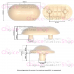 Ideal Standard Plaza Toilet Seat & Cover Buffer Set White EV14867