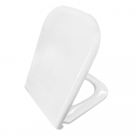 Duravit D-Code Elongated Soft Close Toilet Seat & Cover White 0060390000