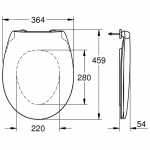 Grohe Bau Ceramic Soft Close Quick Release Toilet Seat and Cover Alpine White 39493000