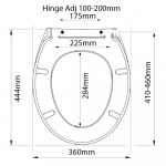 Duravit Erica Alternative Soft Close Quick Release Toilet Seat & Cover White CH.506399