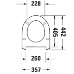 Duravit No.1 Soft Close Toilet Seat and Cover White 0020790000
