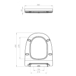 Saneux AIR Slim Soft Close Quick Release Toilet Seat & Cover White AIR78