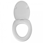 Sottini Cresta Toilet Seat & Cover (Original) White WITHOUT HINGES - K701801-NOHINGES