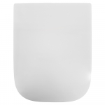 Geberit Selnova Square Top Fix Soft Close Toilet Seat and Cover White 501.556.01.1