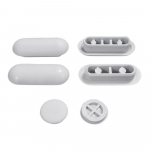 GSI Kube / Norm Toilet Seat & Cover Buffer Set Light Grey HGM2
