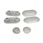Villeroy & Boch Avento Slim Toilet Seat and Cover Buffer Set Grey 92248600