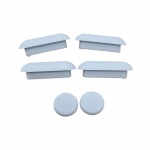 Villeroy & Boch Avento Toilet Seat and Cover Buffer Set Grey 92236900