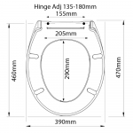 Armitage Shanks Astra Standard Close Toilet Seat & Cover Colour Choice S405001
