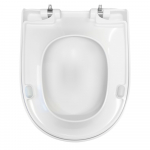 Pressalit 345 Soft Close Lift Off Top Fixing Toilet Seat & Cover White 774000-D69999