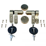 Choice Bespoke Soft Close Quick Release Toilet Seat & Cover Hinge Set Brushed Brass CHSCBESHINGE-B