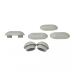 Villeroy & Boch Sunberry PurAir Toilet Seat & Cover Buffer Set Grey 92208400