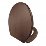 BC Sanitan Soft Close Solid Wood Toilet Seat & Cover Dark Oak  CHOICE-VCSEACHMOK