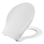 Pressalit Raja 410 Soft Close With Lift Off Bottom Fixing Toilet Seat & Cover White 410000-BL5999
