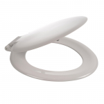 Celmac Saxon Standard Close Toilet Seat & Cover With Stainless Steel Bottom Fix Hinge White SSA12WH