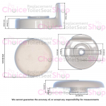 Duravit D-Code Toilet Seat Buffer Set 1003720000