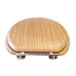 Choice MDF Standard Close Toilet Seat & Cover Wood Effect Oak CH.506396