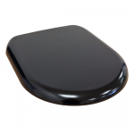 Euroshowers Rainbow D One Soft Close Quick Release Toilet Seat & Cover Black 86513