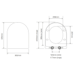 Tavistock Levant Soft Close Toilet Seat & Cover White DC4043