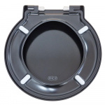 Ideal Standard Space Alternative Soft Close Quick Release Toilet Seat & Cover Black CH.SPACESOFTBLK