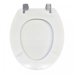 Premier Legend Luxury Moulded Wood Standard Close Toilet Seat & Cover White NTS302