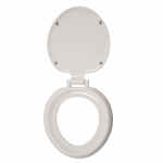Celmac Sonata Standard Close Toilet Seat & Cover With Top Fix Stainless Steel Hinge White SSO15WH