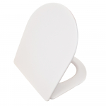 Tavistock Compass Round Slimline Secure Fix Soft Close Quick Release Toilet Seat & Cover White TS1155S-SF
