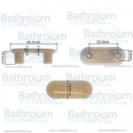 Roca Carmen Toilet Seat Buffer Set AI0009100R