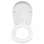 Pressalit 345 Soft Close Top Fixing Toilet Seat & Cover White 938000-D02999