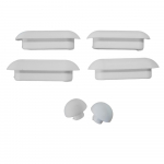 Grohe Cube Ceramic Toilet Seat and Cover Buffer Set White 49536000